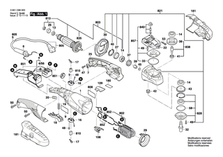 BOSCH Getriebedeckel | Ersatzteile f�r GPO 14 CE, GRB 14-CE - 1619P09079