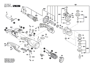 BOSCH Lagerflansch | Ersatzteile f�r GPO 14 CE - 1619P09081