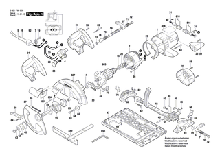 BOSCH Br�cke | Ersatzteile f�r GKS 65 GCE, GKS 65 G - 1619P09223