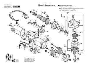 BOSCH Motorgeh�use | Ersatzteile f�r GEX 150 TURBO, GWS 6-115 - 1619P09772