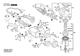 BOSCH Motorgeh�use | Ersatzteile f�r GWS 20-180 H, GWS 20-230H - 1619P09887