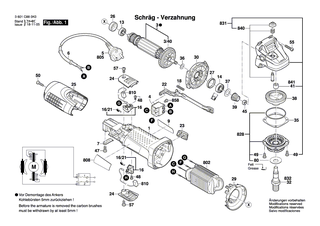BOSCH Motorgeh�use | Ersatzteile f�r GWS 7-115, GWS 7-125 - 1619P10070