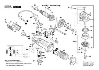 BOSCH Motorgeh�use | Ersatzteile f�r GWS 7-115, GWS 7-125 - 1619P10070