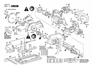 BOSCH Ein/Aus-Schalter | Ersatzteile für PKS 66 CE | 1607000231