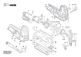 BOSCH Geh�useschale | Ersatzteile f�r GST 10,8 V-LI - 1619P10559