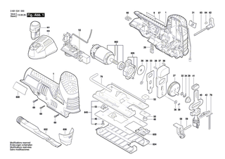 BOSCH Rollenhebel | Ersatzteile f�r GST 10,8 V-LI, BACJS 10,8 V LI - 1619P10578