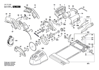 BOSCH Grundplatte | Ersatzteile f�r GKS 10,8 V-LI, HKS 10-A - 1619P10723