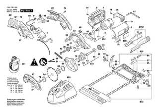 BOSCH Verstellwelle | Ersatzteile f�r GKS 10,8 V-LI, HKS 10-A - 1619P10730