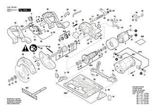 BOSCH Sicherungsscheibe | Ersatzteile f�r GKS 165, GKS 55+ GCE - 1619P10785