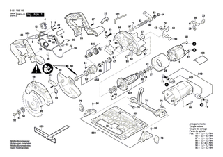 BOSCH Sicherungsscheibe | Ersatzteile f�r GKS 165, GKS 55+ GCE - 1619P10785