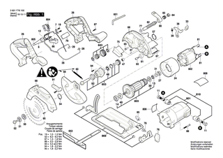 BOSCH Sicherungsscheibe | Ersatzteile f�r GKS 165, GKS 55+ GCE - 1619P10785