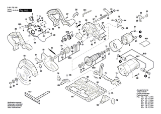 BOSCH Scharnierkonsole | Ersatzteile f�r GKS 55+ GCE - 1619P10799