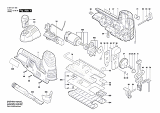 BOSCH Typschild | Ersatzteile f�r GST 10,8 V-LI - 1619P11421