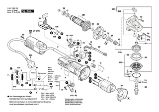 BOSCH Kohleb�rstensatz | Ersatzteile f�r GWS 850 C, GWS 780 C - 1619P11715