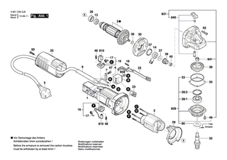 BOSCH Kohleb�rstensatz | Ersatzteile f�r GWS 850 C, GWS 780 C - 1619P11715