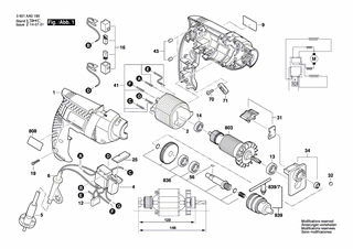 BOSCH Umschalter | Ersatzteile f�r GSB 1300 - 1619PA0701