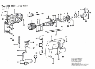 BOSCH Bohrfutterschlssel SG2 | Ersatzteile fr SB 350-2 | 2607950007
