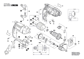BOSCH Bohrspindel | Ersatzteile f�r GSB 1300 - 1619PA1858