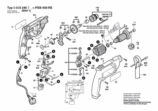 BOSCH Verbindungskabel L=73 MM WEISS | Ersatzteile für PSB 400 RE | 2604448115