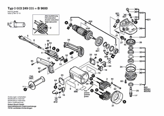 BOSCH Bürstenhalter | Ersatzteile für B9600 | 1604336021
