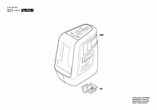 BOSCH Batteriedeckel | Ersatzteile f�r LL0516 - 1619PA4972