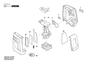 BOSCH Batteriedeckel | Ersatzteile f�r LL0516 - 1619PA4972