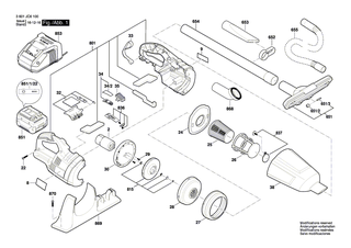 BOSCH Filterdeckel | Ersatzteile f�r GAS 18 V-LI, PAS 18 LI - 1619PA5187