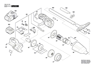 BOSCH Taste | Ersatzteile f�r GAS 18 V-LI - 1619PA5198