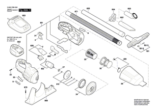 BOSCH Taste | Ersatzteile f�r PAS 18 LI - 1619PA5260