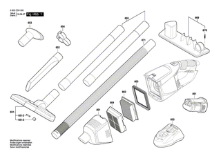 BOSCH Schraube | Ersatzteile f�r GAS 18 V-LI, PAS 18 LI - 1619PA5354