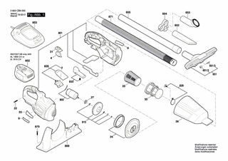 BOSCH Typschild | Ersatzteile f�r PAS 18 LI - 1619PA6831