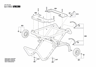 BOSCH Fussplatte | Ersatzteile f�r GTA 60 W - 1619PA7217