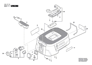 BOSCH Abdeckung | Ersatzteile f�r GAS 15 - 1619PA7268