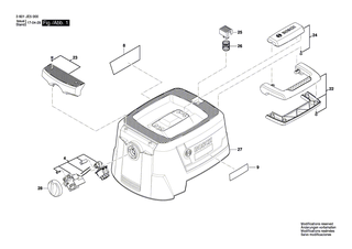 BOSCH Abdeckung | Ersatzteile f�r GAS 15, GAS 15 PS - 1619PA7269
