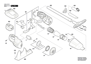 BOSCH Pressscheibenwelle | Ersatzteile f�r GAS 18 V-LI, PAS 18 LI - 1619PA7501