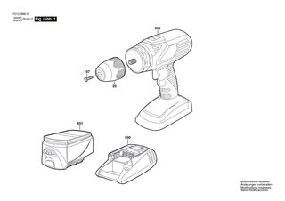 BOSCH Senkschraube | Ersatzteile f�r PSR 1080 LI, 2044 - 1619X02515