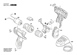 BOSCH Senkschraube | Ersatzteile f�r PSR 1080 LI, 2044 - 1619X02515