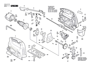 BOSCH B�rstenhalter | Ersatzteile f�r GST 8000 E, GST 75 E - 1619X02735