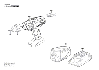 BOSCH Bohrfutter | Ersatzteile f�r 2502, 2602 - 1619X02922