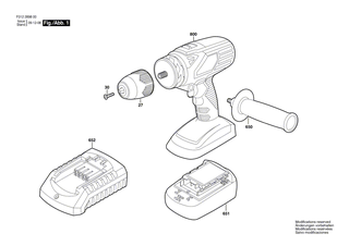 BOSCH Akku-Paket 18V, 1,3Ah, LI | Ersatzteile f�r --- - 1619X03496