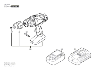BOSCH Ladeger�t GB 230V, 1,3Ah | Ersatzteile f�r 2521, 2712 - 1619X04498