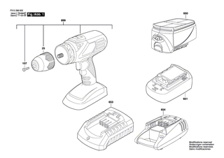 BOSCH Schnellspannbohrfutter | Ersatzteile f�r 2888 - 1619X05006