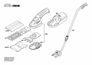 BOSCH Akku-Grasschere 3,6V | Ersatzteile für ISIO - 1619X05510