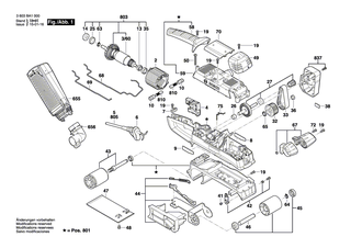 BOSCH Anschlussstutzen | Ersatzteile f�r PBS 75 A, PBS 75 AE - 1619X06378