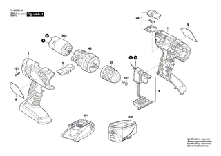 BOSCH Gleichstrommotor | Ersatzteile f�r 2888 - 1619X06488