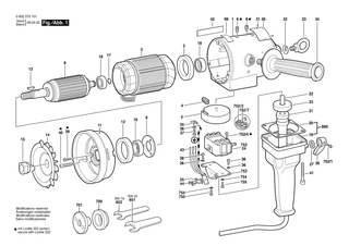 BOSCH Scheibenfeder DIN6888-3x6,5-ST60-2K | Ersatzteile f�r GR.106, Hf-Bohrmaschine - 1900023007