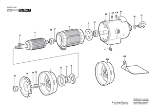 BOSCH Scheibenfeder DIN6888-3x6,5-ST60-2K | Ersatzteile f�r GR.106, Hf-Bohrmaschine - 1900023007