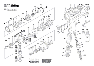 BOSCH Winkelschraubendreher DIN 911, SW3 | Ersatzteile f�r GSC 10,8 V-LI, Blechschere - 1907950004