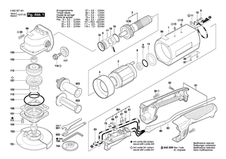 BOSCH Winkelschraubendreher DIN 911;SW6 | Ersatzteile f�r Geradschleifer, GGS 6 - 1907950007