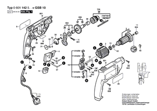 BOSCH Druckplatte | Ersatzteile f�r GSB 450 RE, PSB 400 - 2600025005
